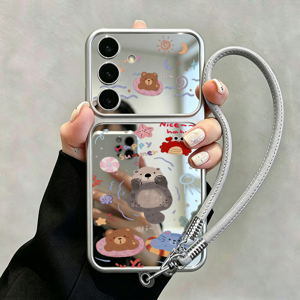 Cartoon Bear Mirror Case with  - огляд і ціна Phone Cases Galaxy A16 5G
