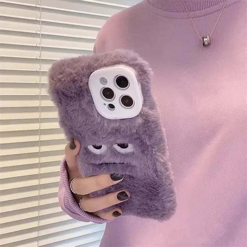 Cute Monster Plush Fluffy Phon - огляд і ціна Phone Cases For Iphone 16