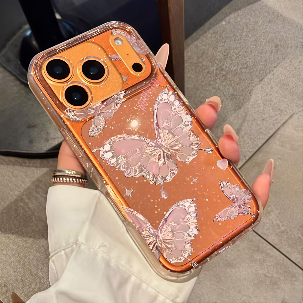 Pink Butterfly Clear Glitter P - огляд і ціна Phone Cases Xr Iphone