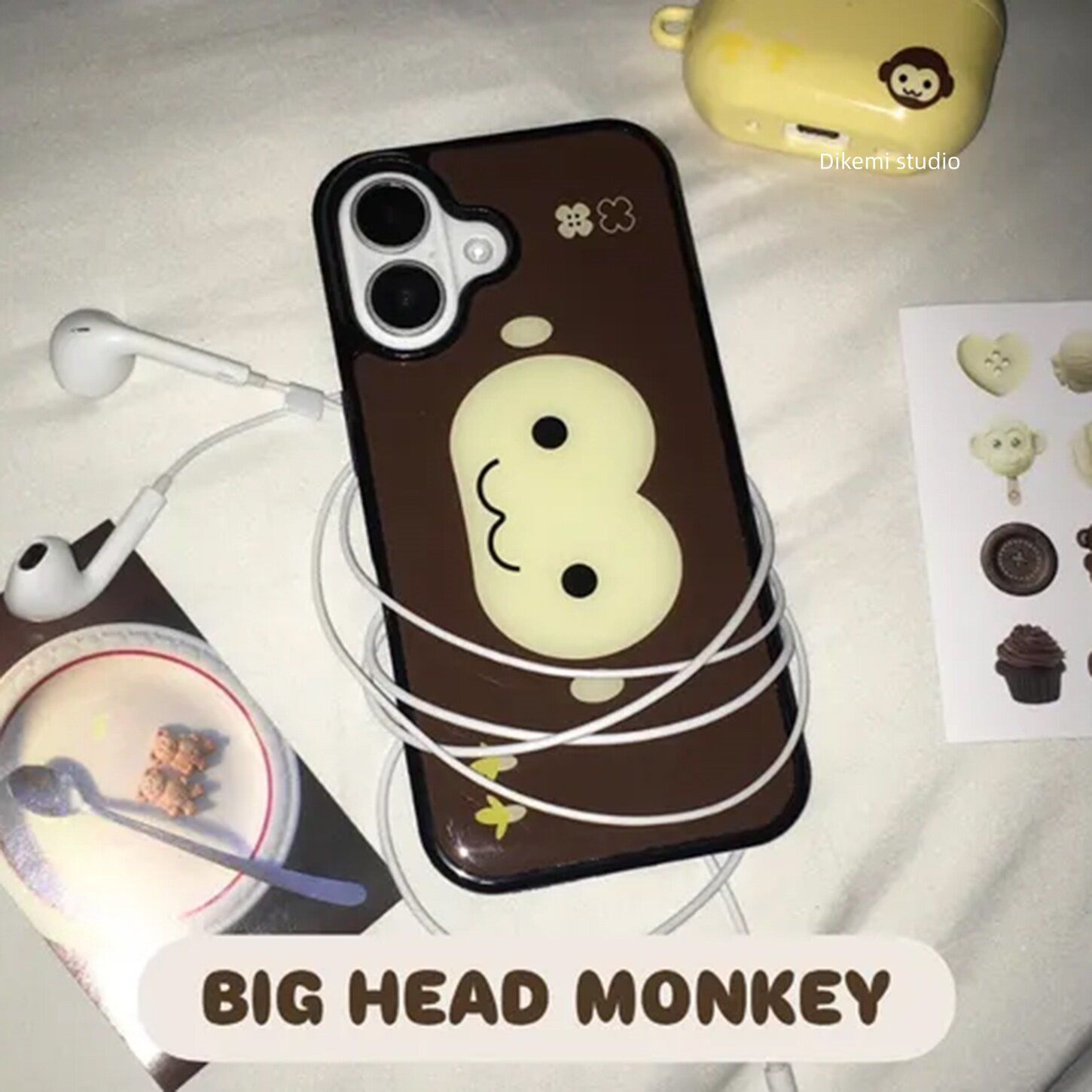 Big Head Monkey Brown Korea IN - огляд і ціна Phone Cases Xr Iphone
