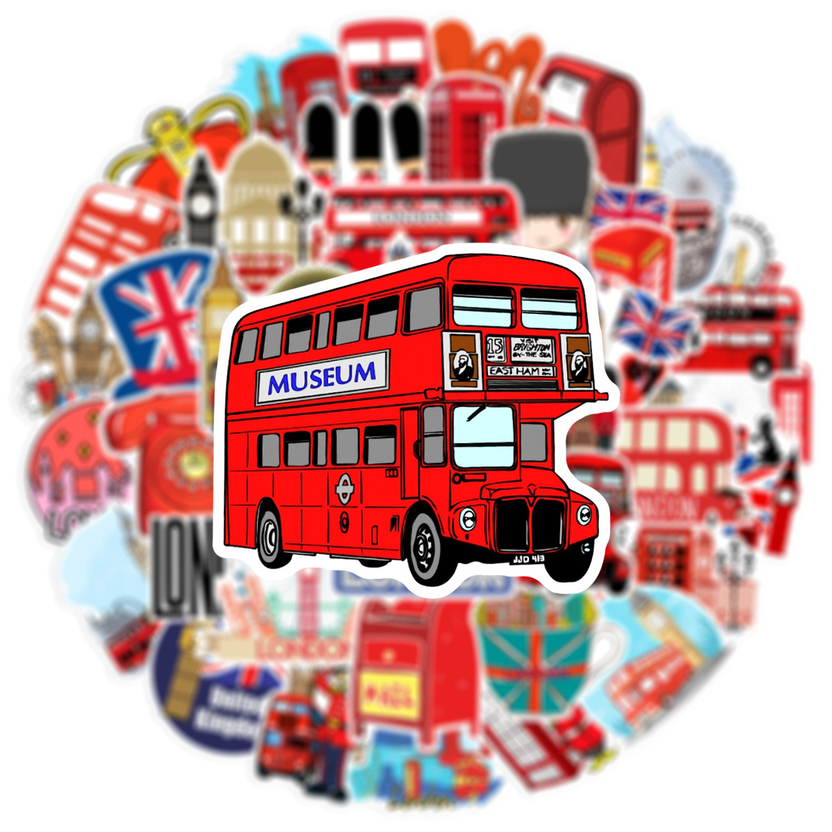 50Pcs British Style London Gra - огляд і ціна Phone Cases London
