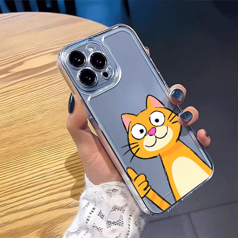Cute Cartoon Orange Cat Phone  - огляд і ціна Phone Cases Xiaomi 15
