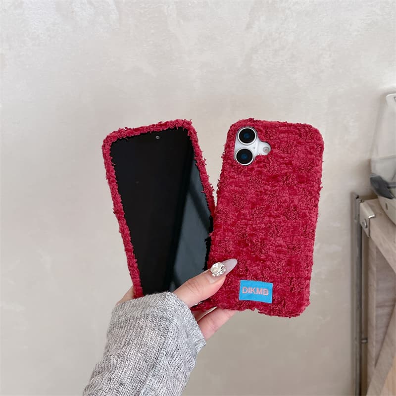 Angora Red Fuzzy Phone Case fo - огляд і ціна Phone Cases For Iphone 16